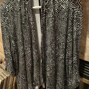 Grace Elements Women’s VTG Black White Career Blazer Casual or Dressy Cocktail L